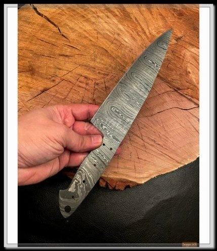 Handmade Kitchen Chef Knife Blank Blade – K1
