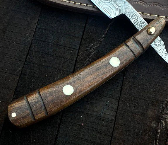 Handmade Damascus Steel Folding Straight Razor – RD4