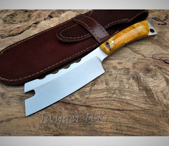 Leather Skiving Knife. Straight Leather Knife. Hand Made Forged