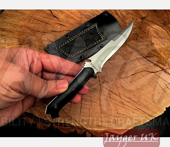 Handmade RE4 Jack Krauser knife With Leather Sheath - Jayger