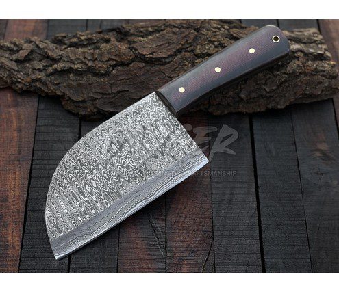 Stainless Pattern Welded Serbian Knife