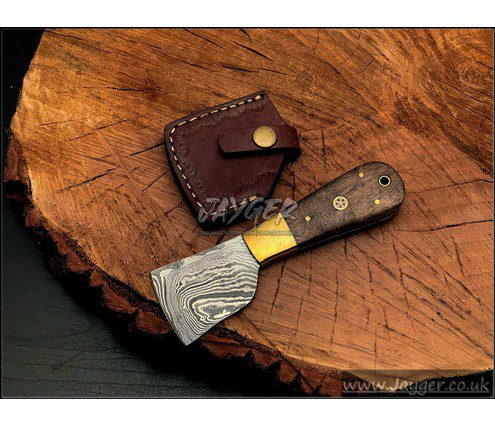DUJISO Leather Knife Cutting Knife Edging Knife with Wooden Handle Leather  Working Knife for DIY Leathercraft