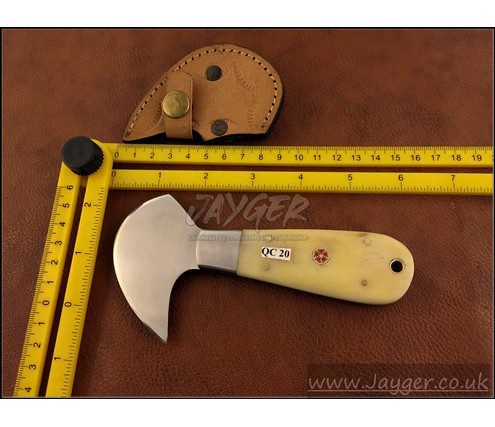 Handmade Damascus Steel Leather Cutter/ Leather Knife/ Skiver/ Leather  Sheath-mosaic Pins-qd16 