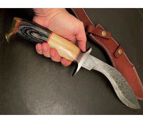 Handmade RE4 Jack Krauser knife With Leather Sheath - Jayger