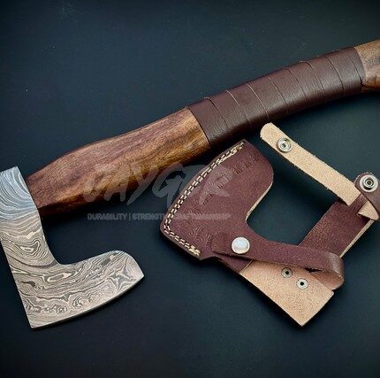 Handmade Damascus Steel Viking Bearded Axe