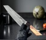 Handmade Santoku Chef Knife – 6.9”Damascus Steel Blade - Image 4