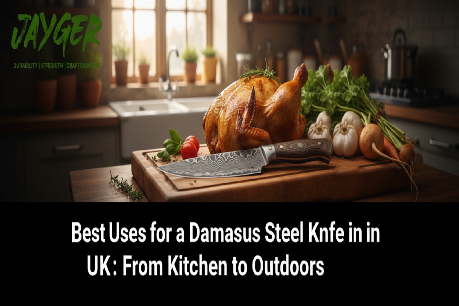 handmade Damascus steel knife UK
