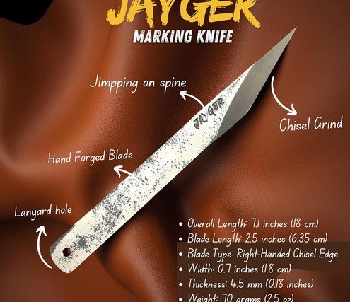 wood working carving knife Handmade Carbon Steel Kiridashi Knife - Image 2